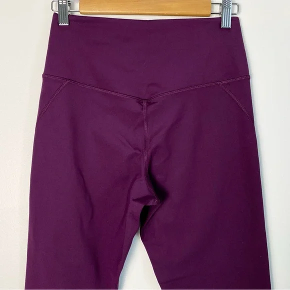 Girlfriend Collective Plum Compressive High Rise Legging Medium Purple Tights - Picture 11 of 16